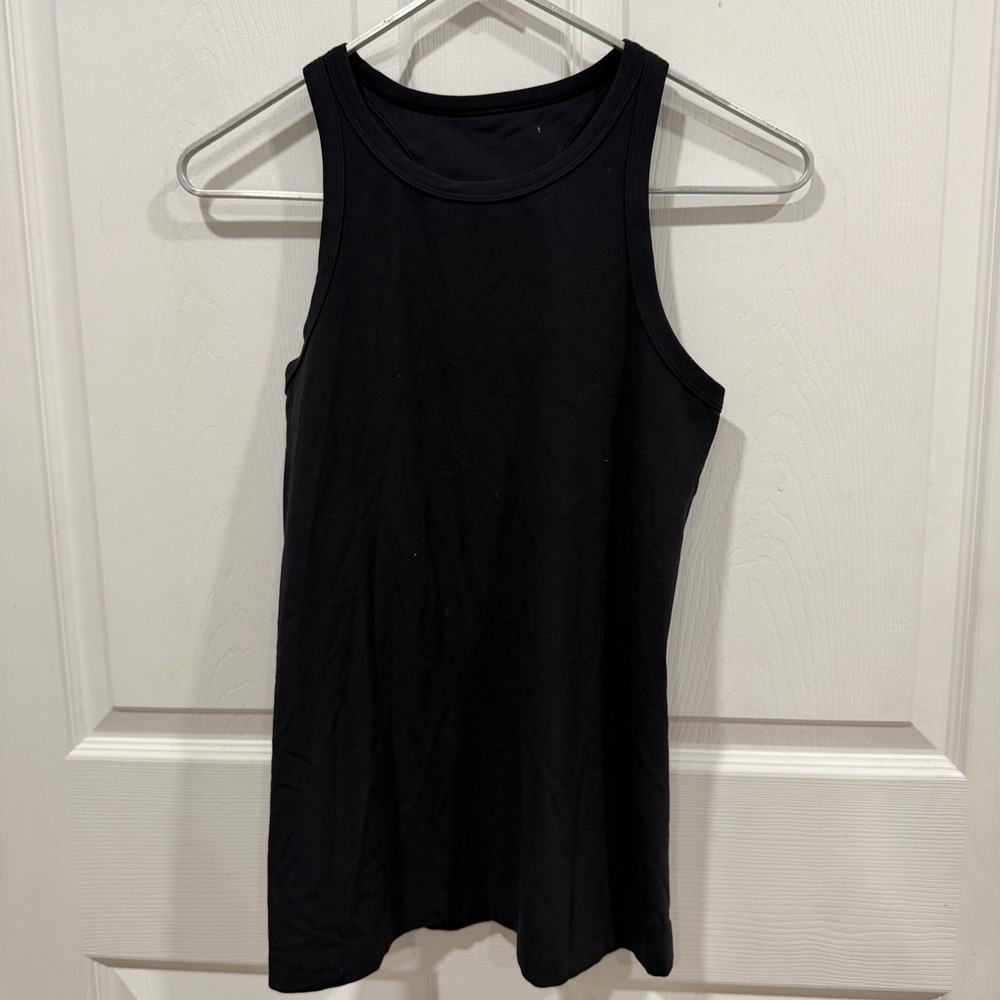 Lululemon Racerback Tank Top Black High Neck Athletic Yoga Shirt Womens